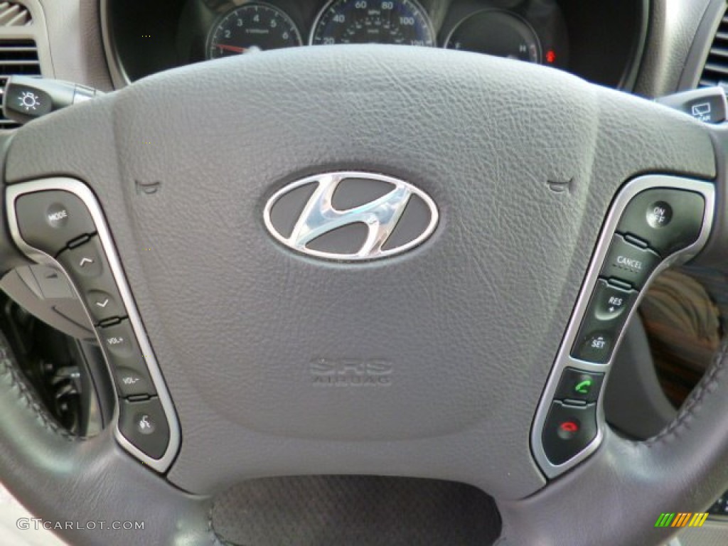 2012 Santa Fe SE V6 AWD - Black Forest Green / Gray photo #18
