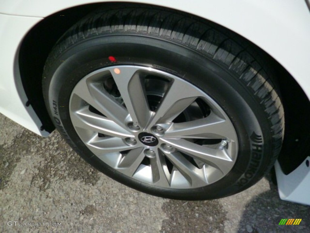 2014 Sonata Limited - Pearl White / Gray photo #9