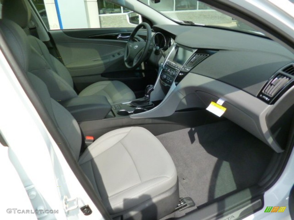 2014 Sonata Limited - Pearl White / Gray photo #10