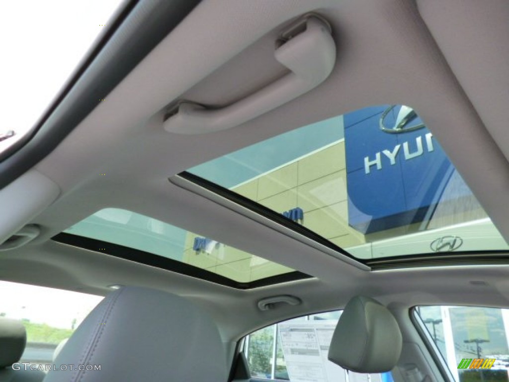2014 Sonata Limited - Pearl White / Gray photo #11
