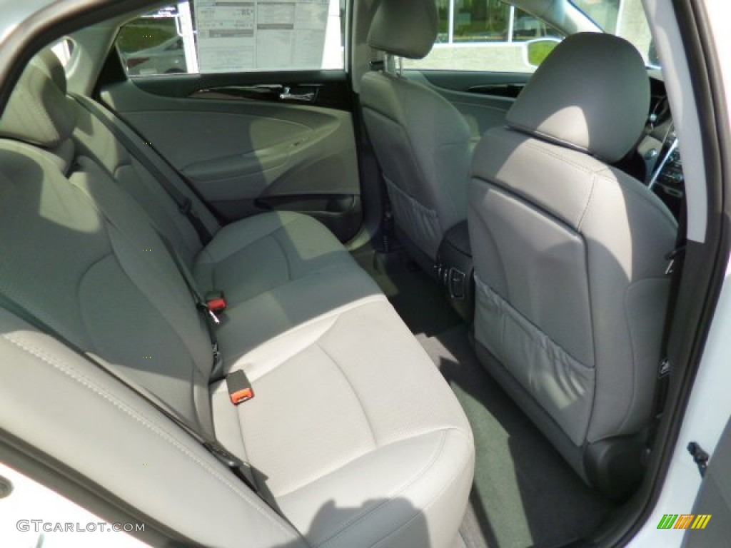 2014 Sonata Limited - Pearl White / Gray photo #12