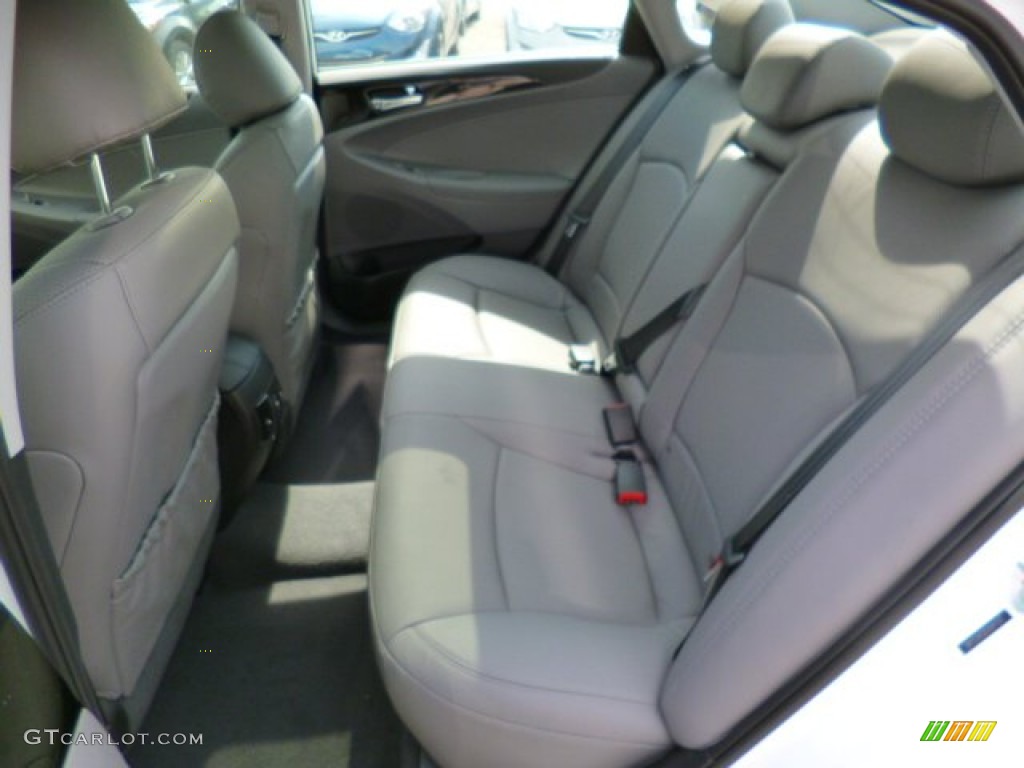 2014 Sonata Limited - Pearl White / Gray photo #13