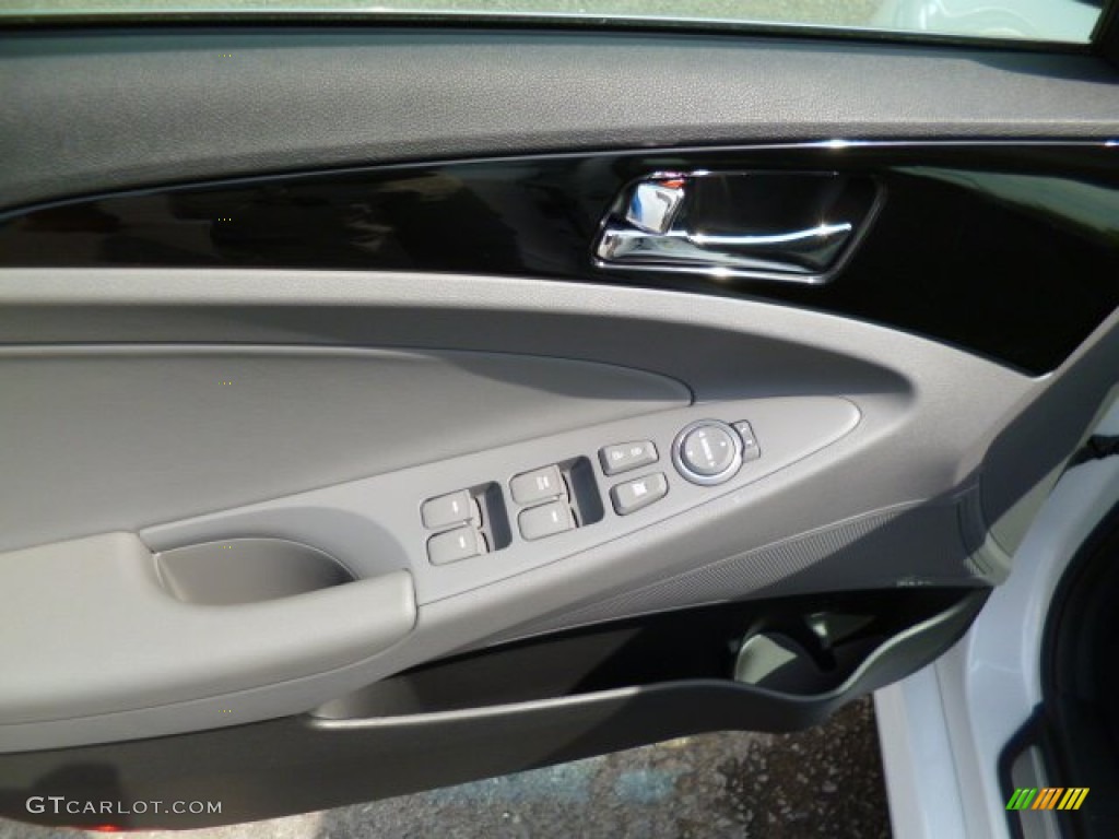 2014 Sonata Limited - Pearl White / Gray photo #17