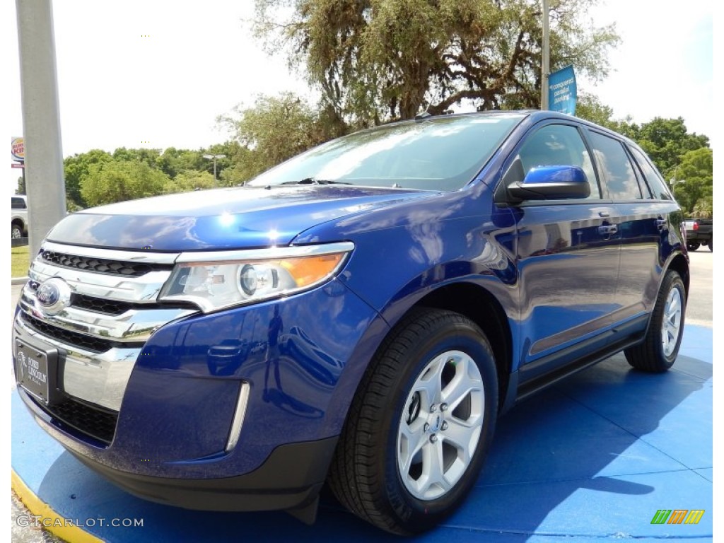 2014 Deep Impact Blue Ford Edge SEL 93705024 Car