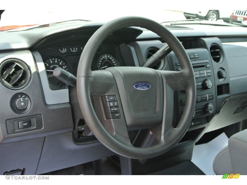 2012 F150 XL Regular Cab - Vermillion Red / Steel Gray photo #23