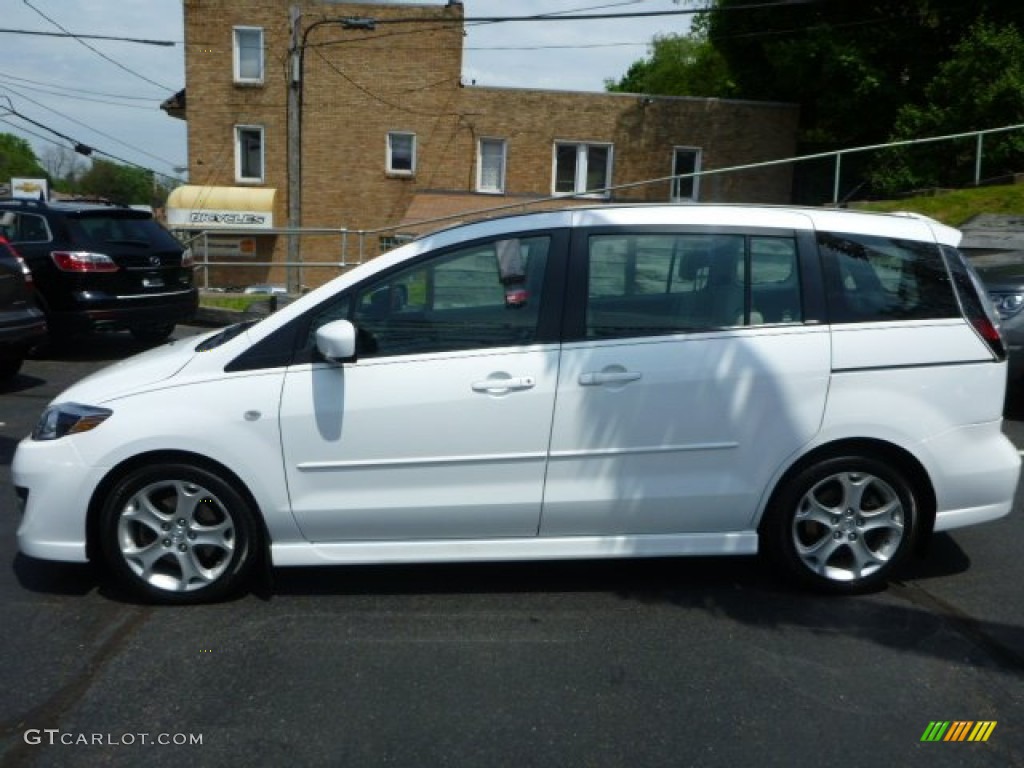 2008 MAZDA5 Touring - Crystal White / Sand photo #2