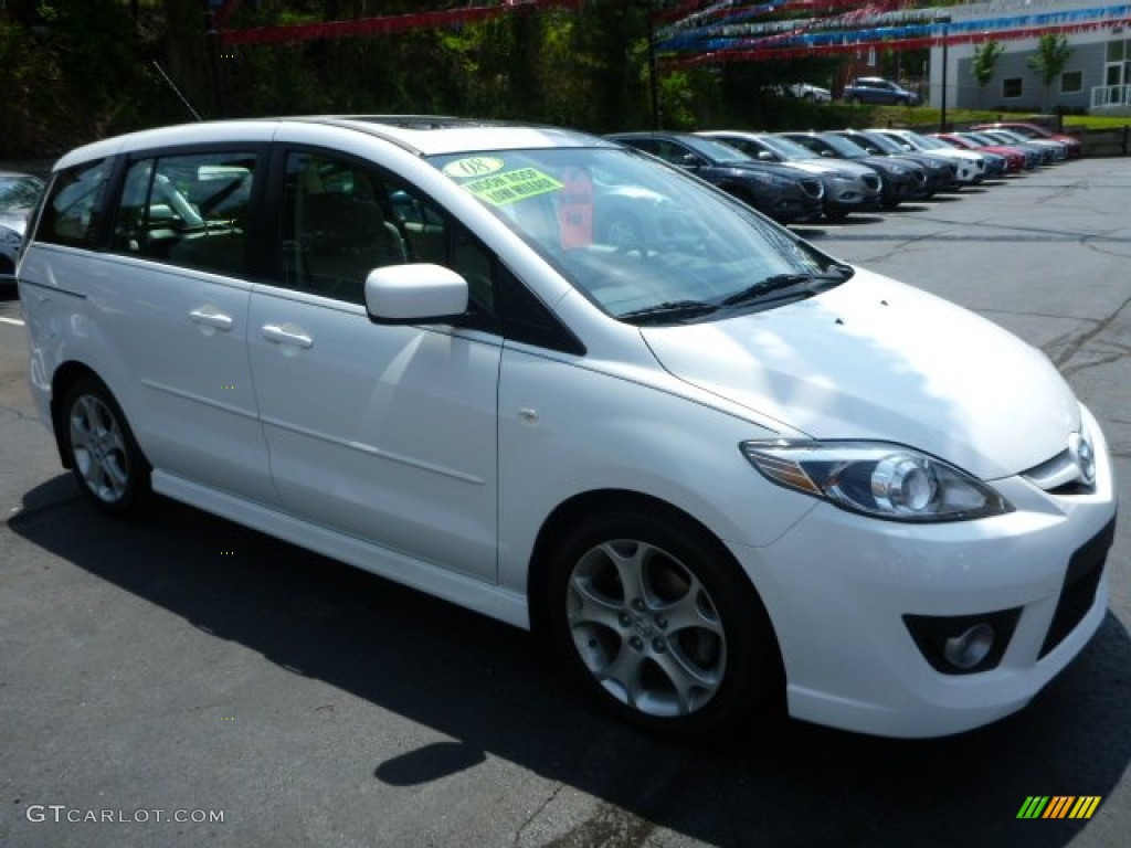 2008 MAZDA5 Touring - Crystal White / Sand photo #3