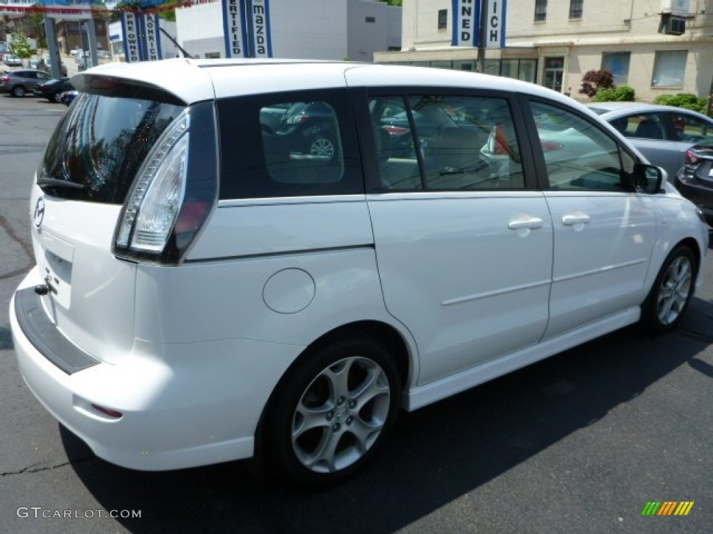 2008 MAZDA5 Touring - Crystal White / Sand photo #12