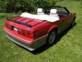 1987 Medium Scarlet Red Ford Mustang GT Convertible  photo #5