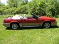 1987 Medium Scarlet Red Ford Mustang GT Convertible  photo #6