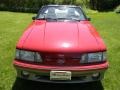 1987 Medium Scarlet Red Ford Mustang GT Convertible  photo #8