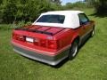 1987 Medium Scarlet Red Ford Mustang GT Convertible  photo #13