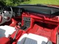 1987 Medium Scarlet Red Ford Mustang GT Convertible  photo #22