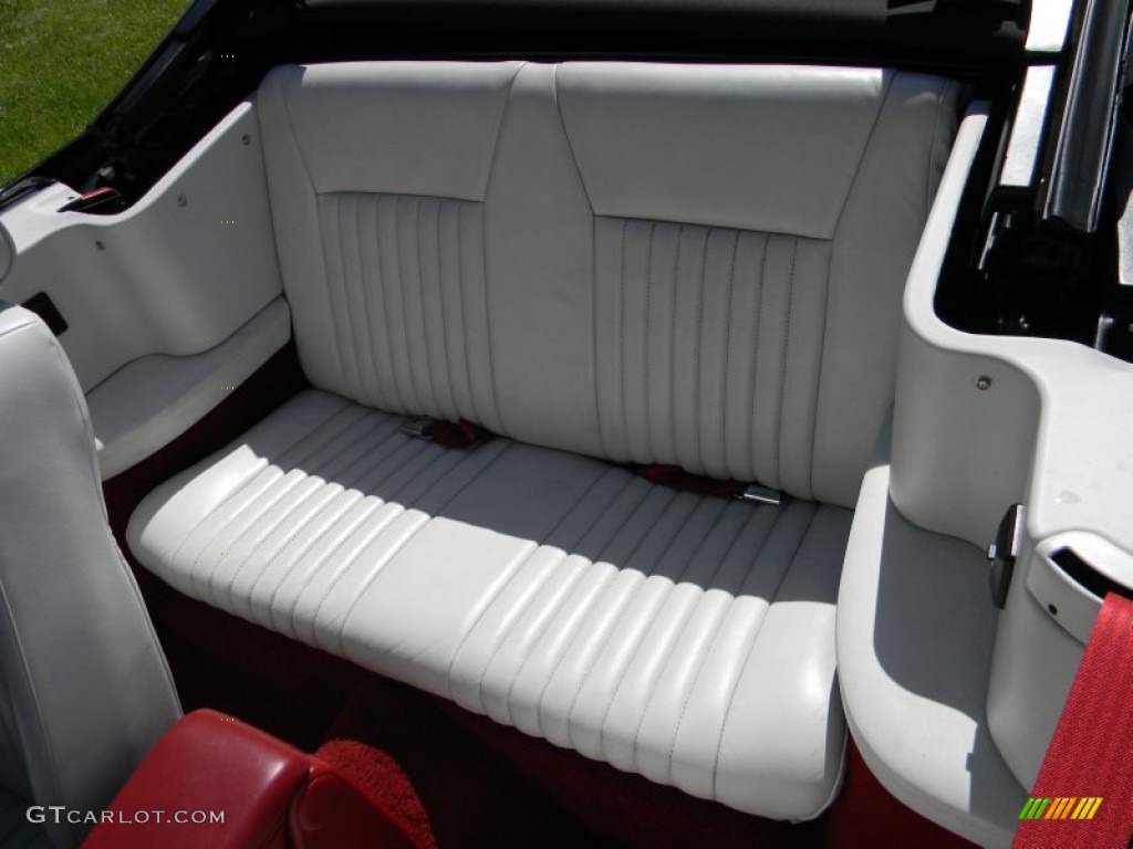 1987 Ford Mustang GT Convertible Rear Seat Photos