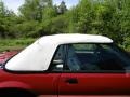 1987 Medium Scarlet Red Ford Mustang GT Convertible  photo #27