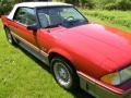 1987 Medium Scarlet Red Ford Mustang GT Convertible  photo #32