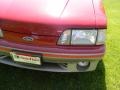 1987 Medium Scarlet Red Ford Mustang GT Convertible  photo #35