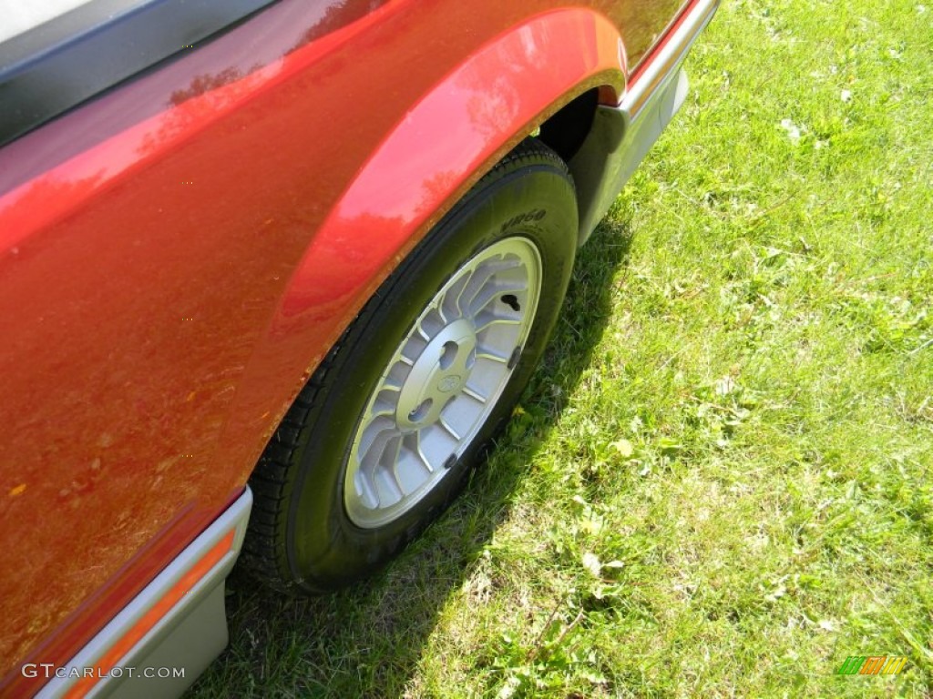 1987 Mustang GT Convertible - Medium Scarlet Red / White photo #38
