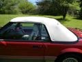 1987 Medium Scarlet Red Ford Mustang GT Convertible  photo #41