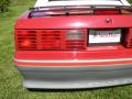 1987 Medium Scarlet Red Ford Mustang GT Convertible  photo #43