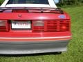 1987 Medium Scarlet Red Ford Mustang GT Convertible  photo #44