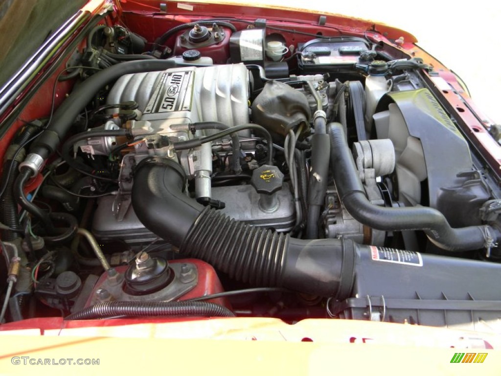 1987 Ford Mustang GT Convertible 5.0 Liter OHV 16-Valve V8 Engine Photo #93727854