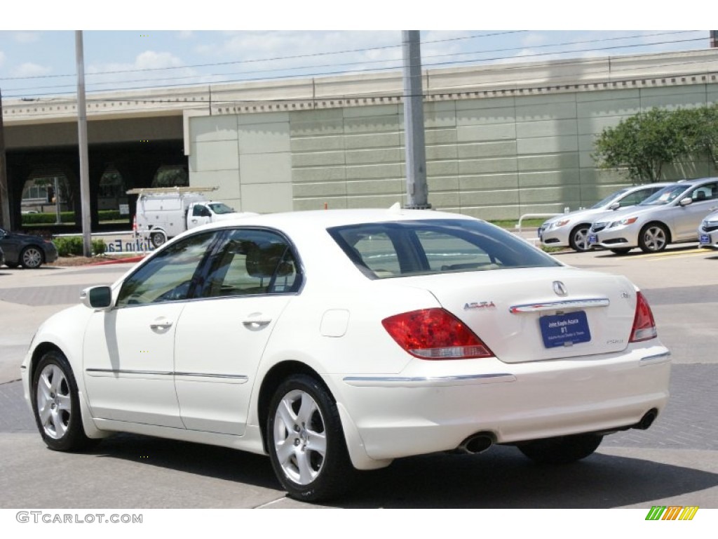 2005 RL 3.5 AWD Sedan - Premium White Pearl / Taupe photo #8