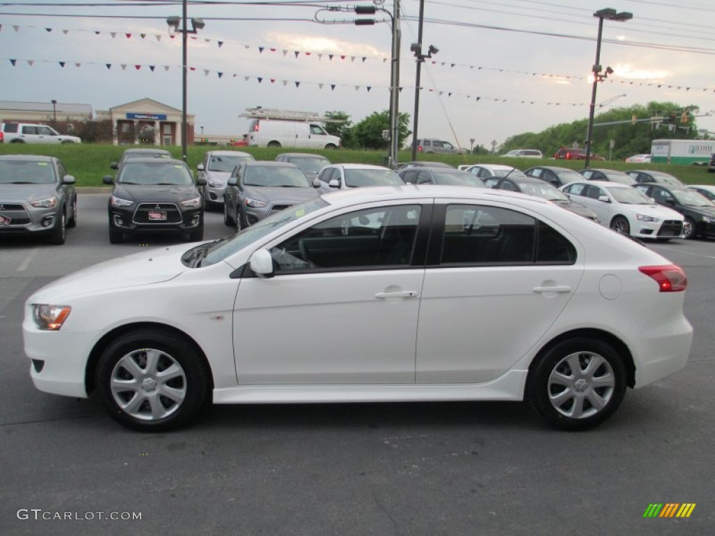 Wicked White 2014 Mitsubishi Lancer ES Sportback Exterior Photo #93732972
