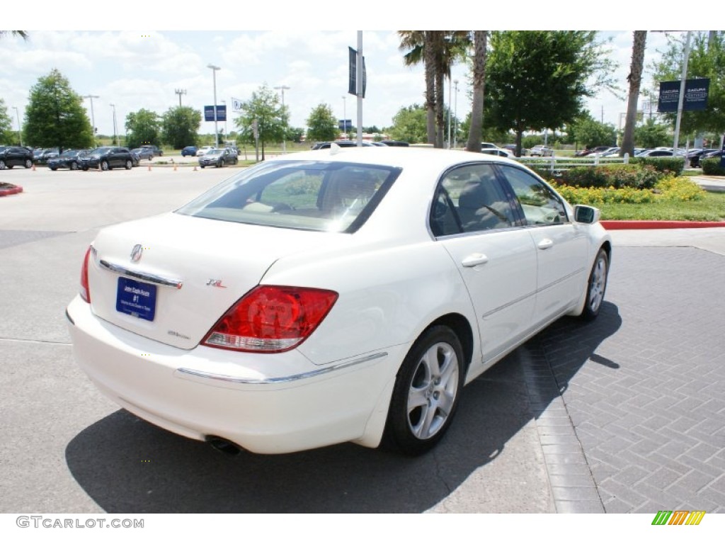 2005 RL 3.5 AWD Sedan - Premium White Pearl / Taupe photo #9