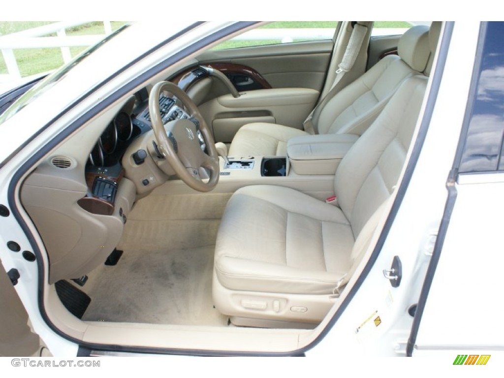 2005 RL 3.5 AWD Sedan - Premium White Pearl / Taupe photo #11