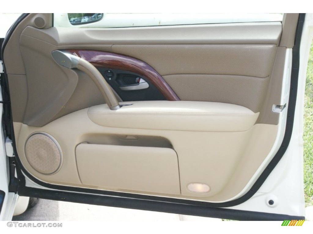 2005 RL 3.5 AWD Sedan - Premium White Pearl / Taupe photo #19
