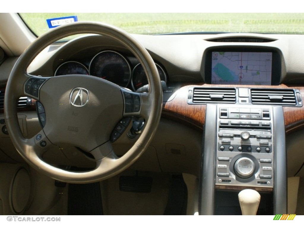 2005 RL 3.5 AWD Sedan - Premium White Pearl / Taupe photo #23