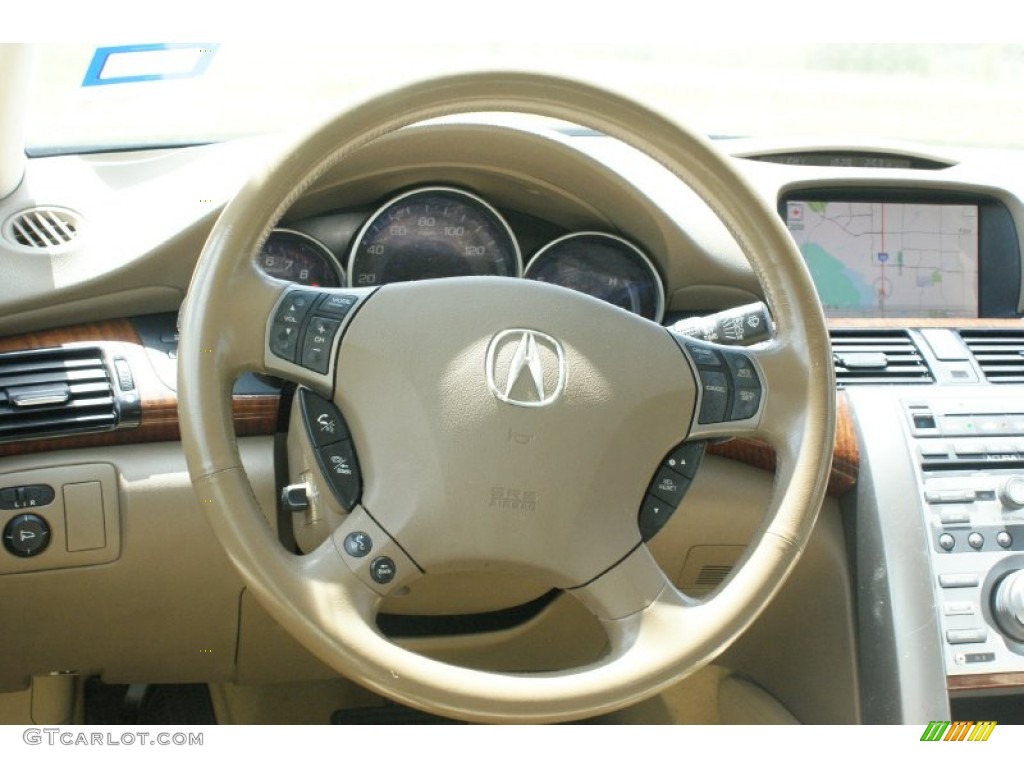 2005 RL 3.5 AWD Sedan - Premium White Pearl / Taupe photo #25