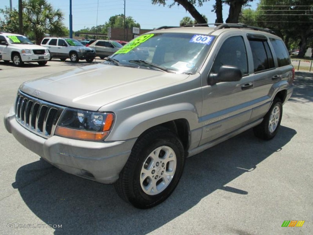 2000 Grand Cherokee Laredo - Silverstone Metallic / Agate photo #7