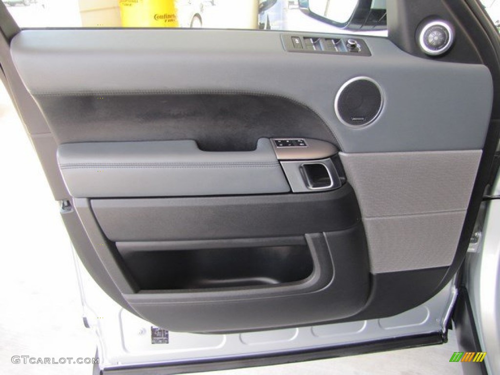 2014 Land Rover Range Rover Sport Supercharged Ebony/Lunar/Ebony Door Panel Photo #93735341