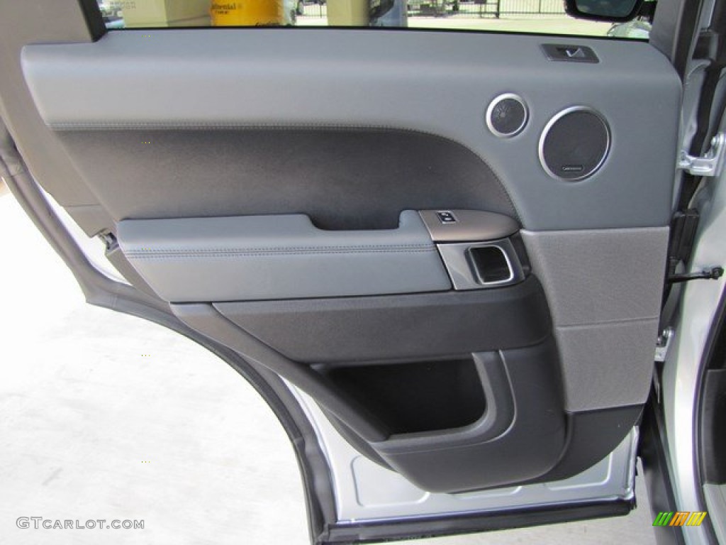 2014 Land Rover Range Rover Sport Supercharged Ebony/Lunar/Ebony Door Panel Photo #93735408