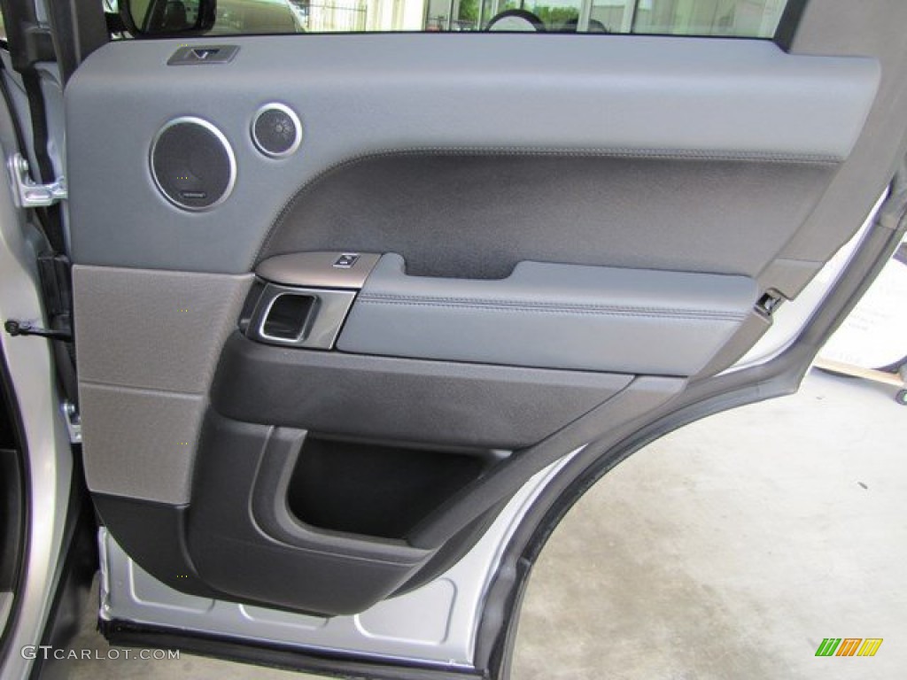 2014 Land Rover Range Rover Sport Supercharged Ebony/Lunar/Ebony Door Panel Photo #93735426