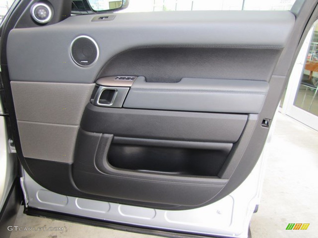 2014 Land Rover Range Rover Sport Supercharged Ebony/Lunar/Ebony Door Panel Photo #93735447
