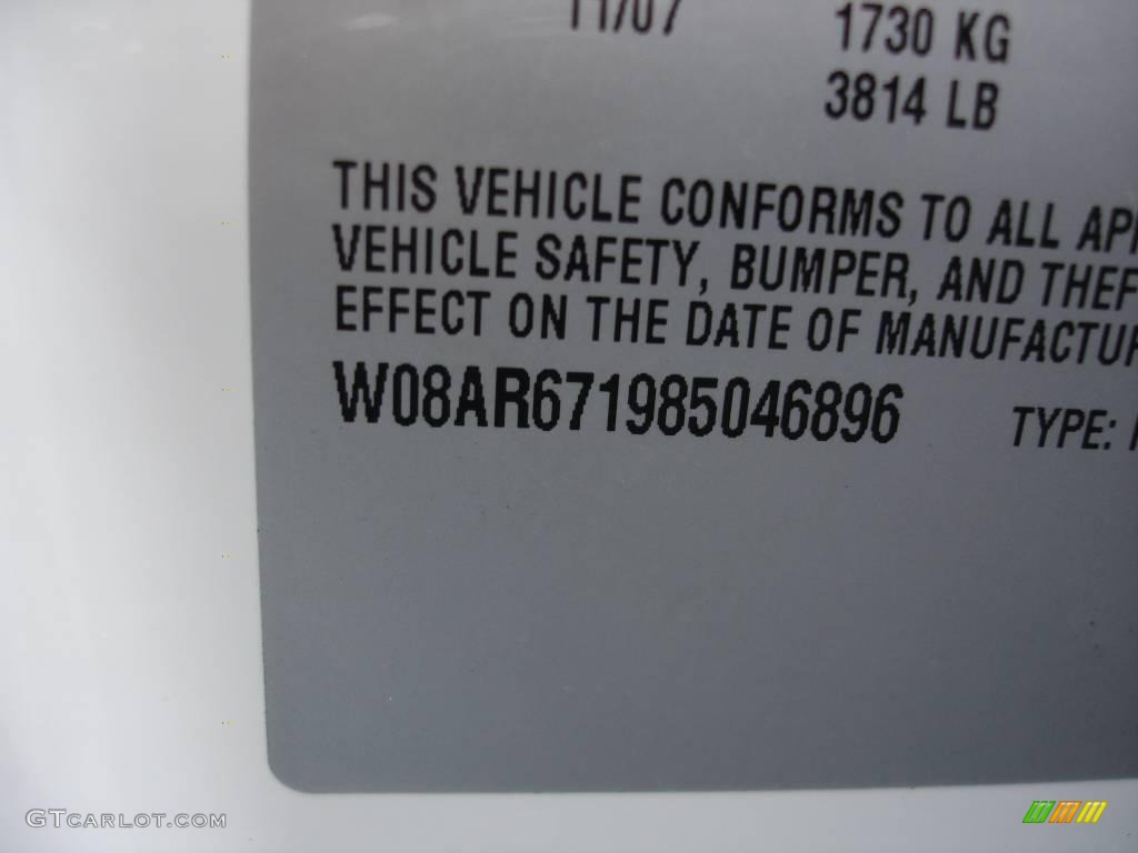 2008 Astra XE Sedan - Arctic White / Charcoal photo #15