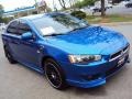 2010 Octane Blue Metallic Mitsubishi Lancer Sportback GTS  photo #4