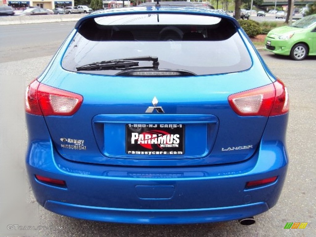 2010 Lancer Sportback GTS - Octane Blue Metallic / Black photo #5