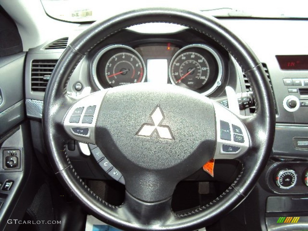 2010 Lancer Sportback GTS - Octane Blue Metallic / Black photo #12