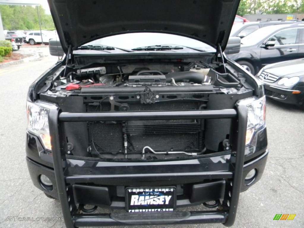 2010 F150 STX SuperCab 4x4 - Tuxedo Black / Medium Stone photo #3