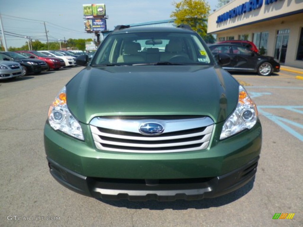 2011 Outback 2.5i Wagon - Cypress Green Pearl / Warm Ivory photo #2