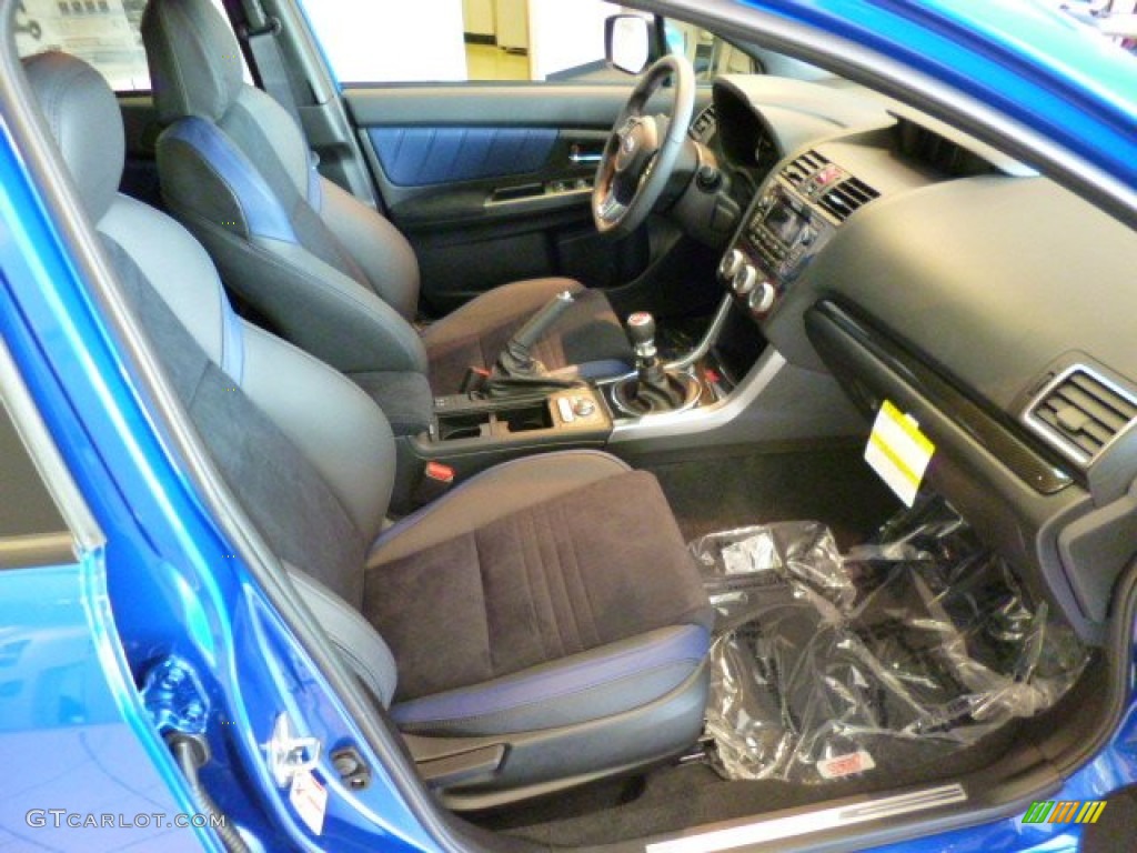 Carbon Black Interior 2015 Subaru WRX STI Launch Edition Photo #93740190