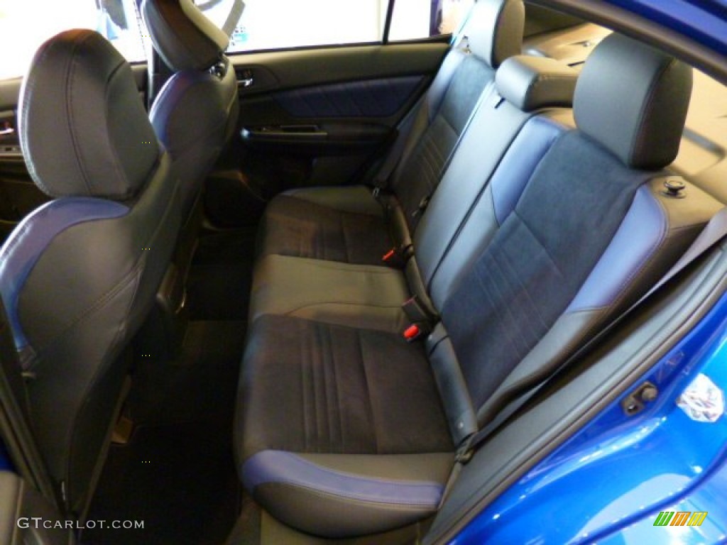 Carbon Black Interior 2015 Subaru WRX STI Launch Edition Photo #93740220