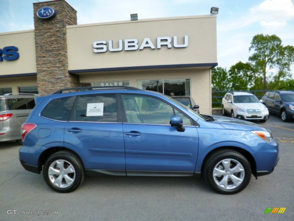 Quartz Blue Pearl 2015 Subaru Forester 2.5i Limited Exterior Photo #93740712