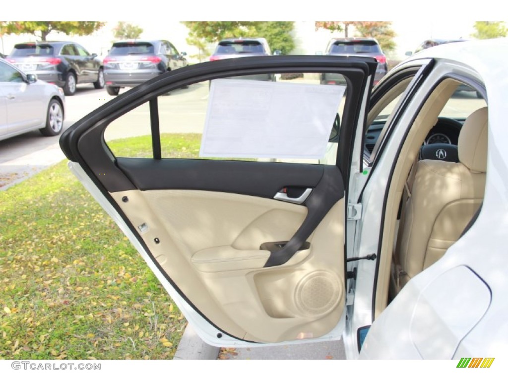 2014 TSX Technology Sedan - Bellanova White Pearl / Parchment photo #12