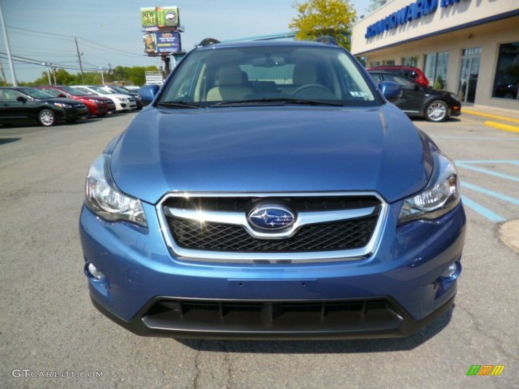 2014 XV Crosstrek Hybrid - Quartz Blue Pearl / Ivory photo #2