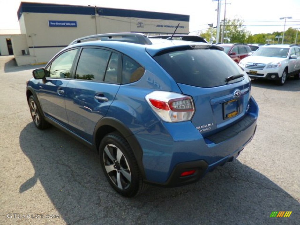 2014 XV Crosstrek Hybrid - Quartz Blue Pearl / Ivory photo #5
